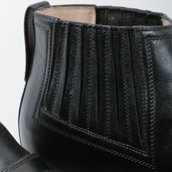 SOLD Gucci G Brogue Leather Ankle Boots - Picture 8 of 12